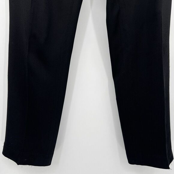 REISS Isla Slim Fit Tailored Trousers Dress Pants Mid Rise Black Women’s Size 8 - Picture 3 of 10